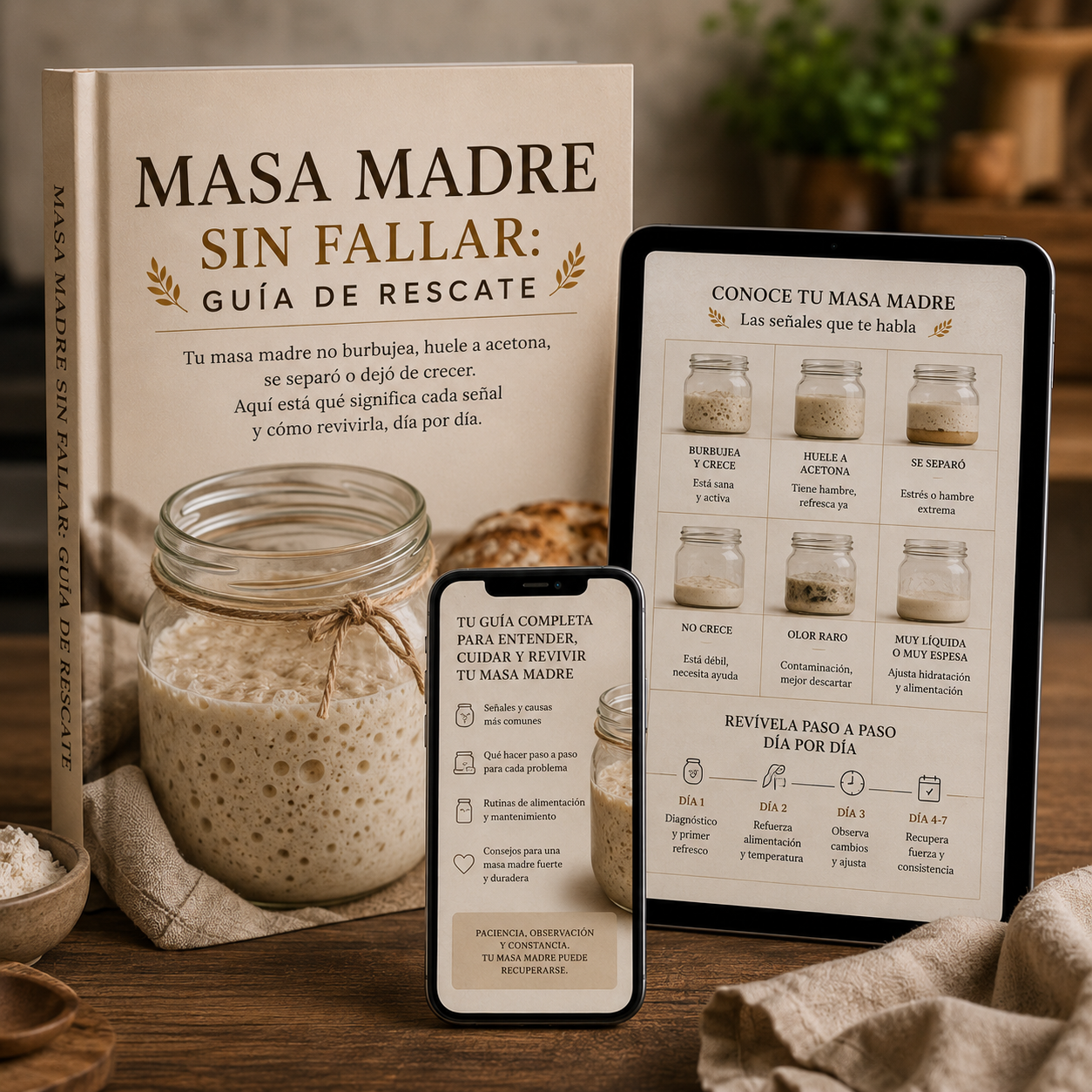 Portada del bono 4: Masa Madre Sin Fallar: Guía de Rescate
